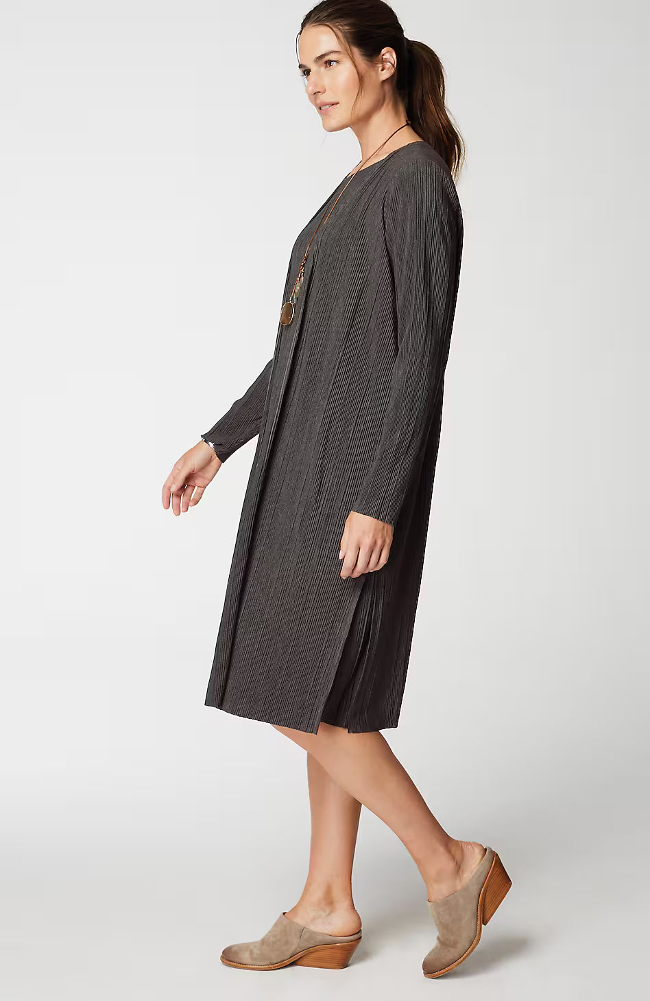 Pure Jill Pleated Knit Duster