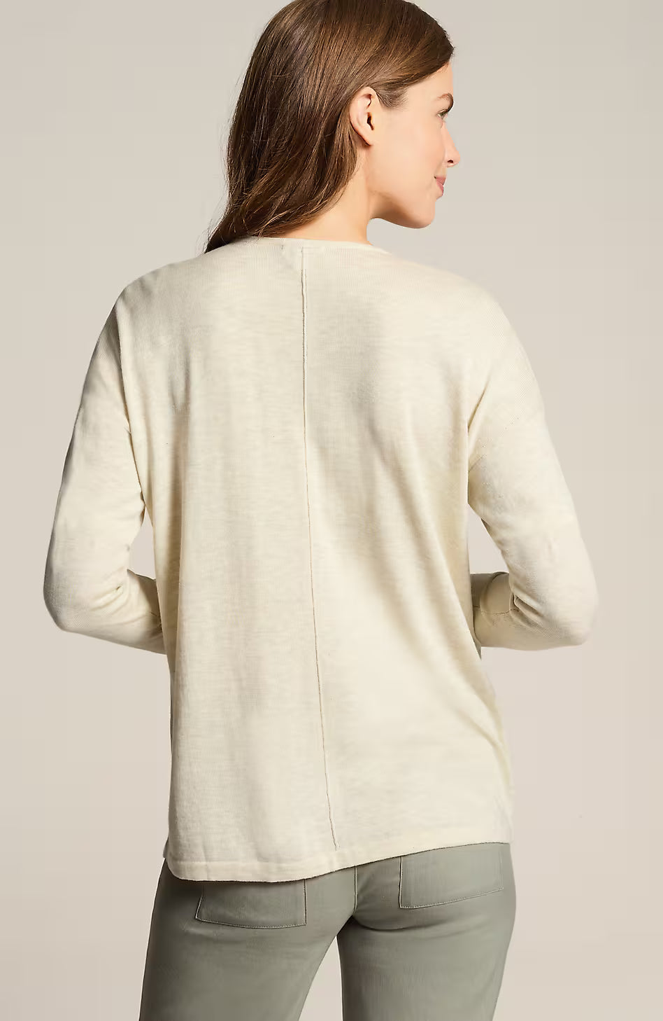 Organically Grown Cotton Seamed Sweater