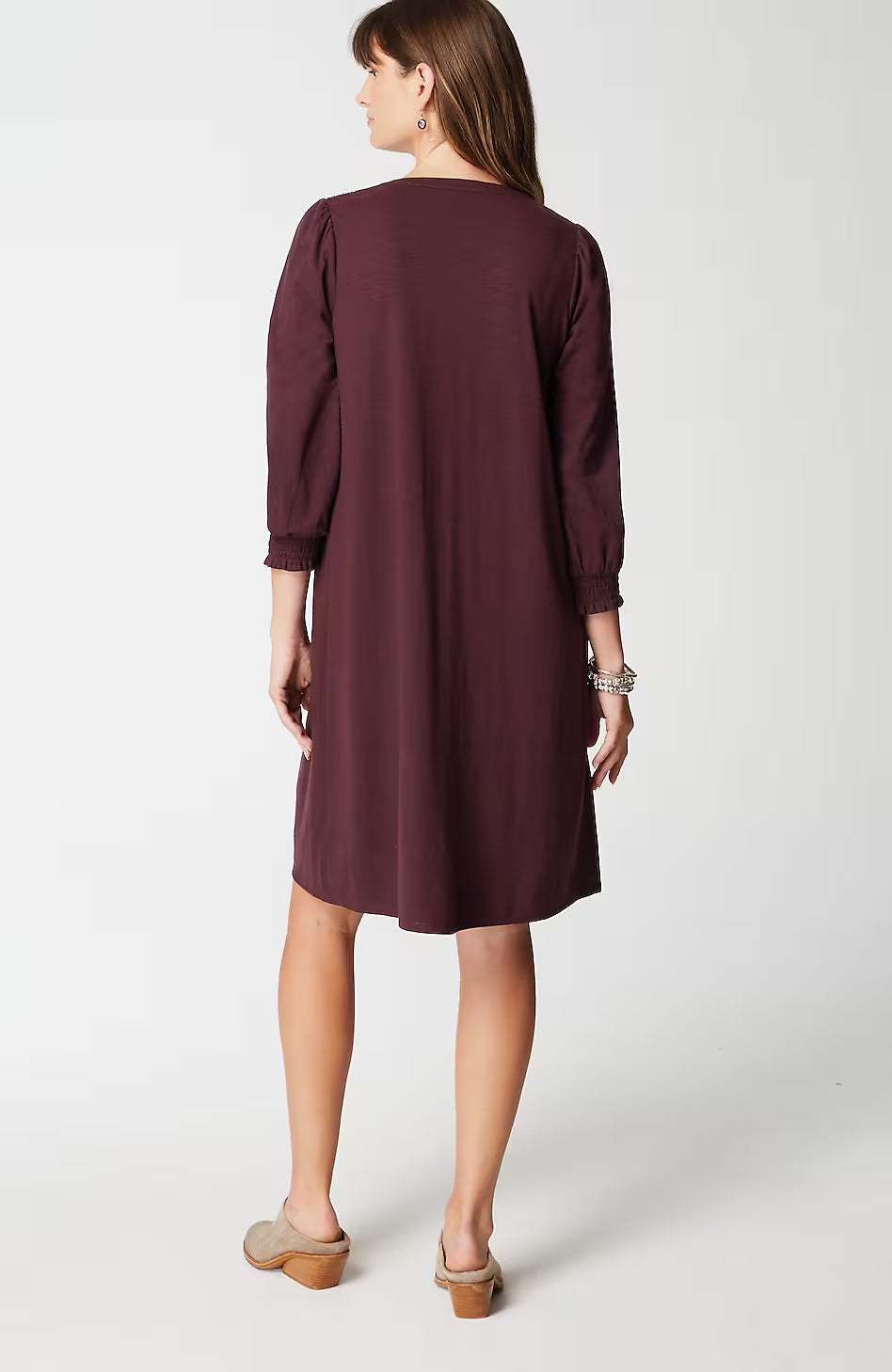 Smocked Henley Dress