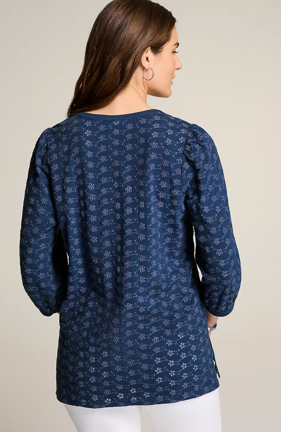 Eyelet Knit Tunic