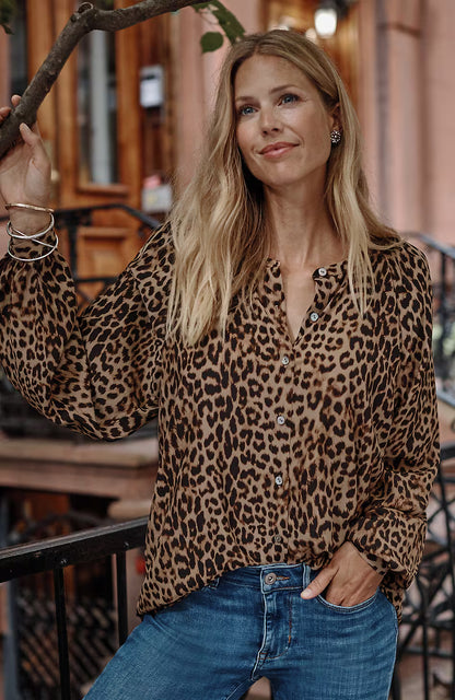 Luxe-Leopard Top
