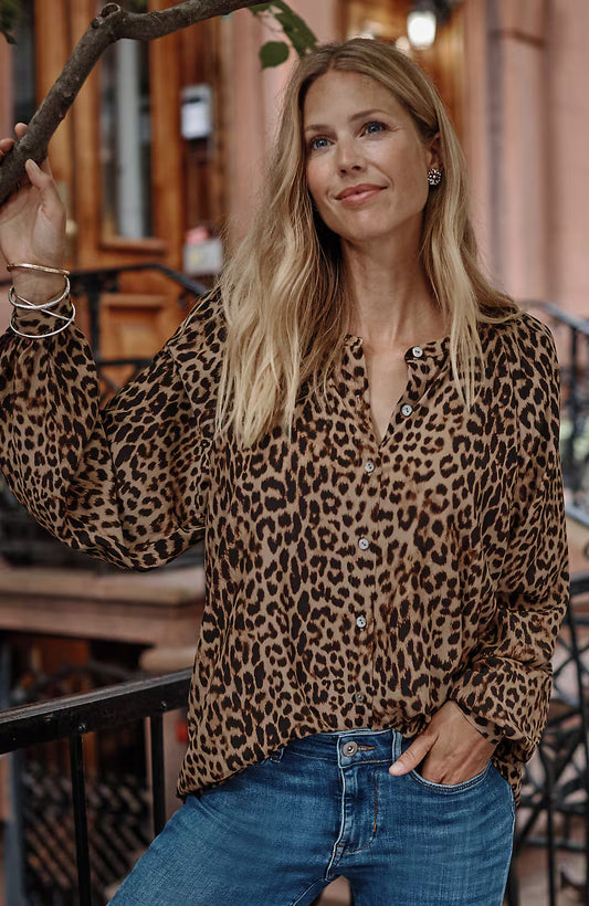 Luxe-Leopard Top