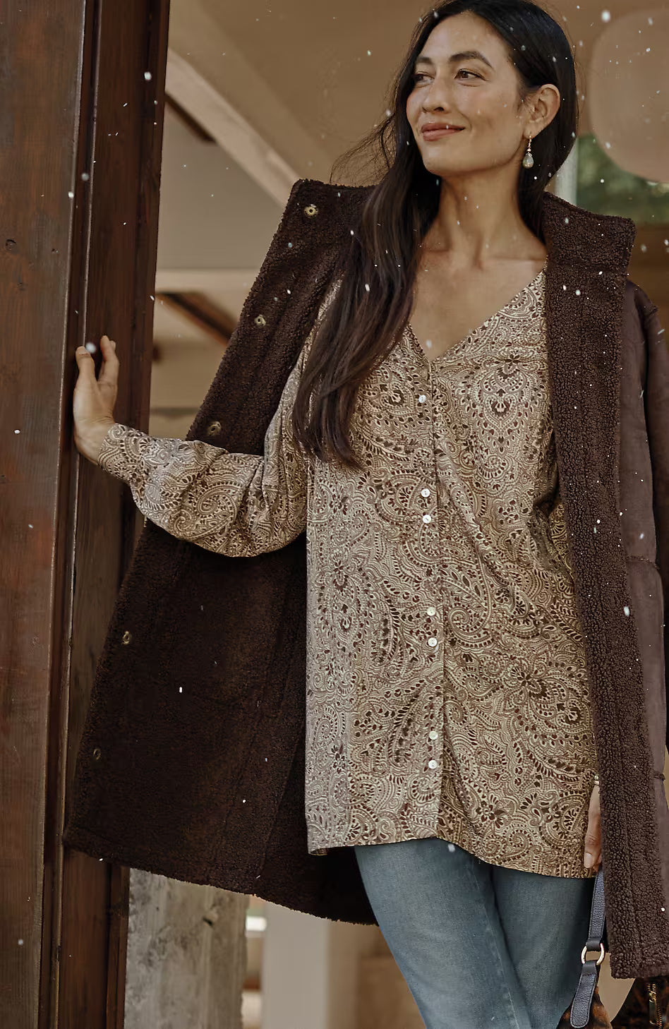 Pure Jill Double-Button Tunic