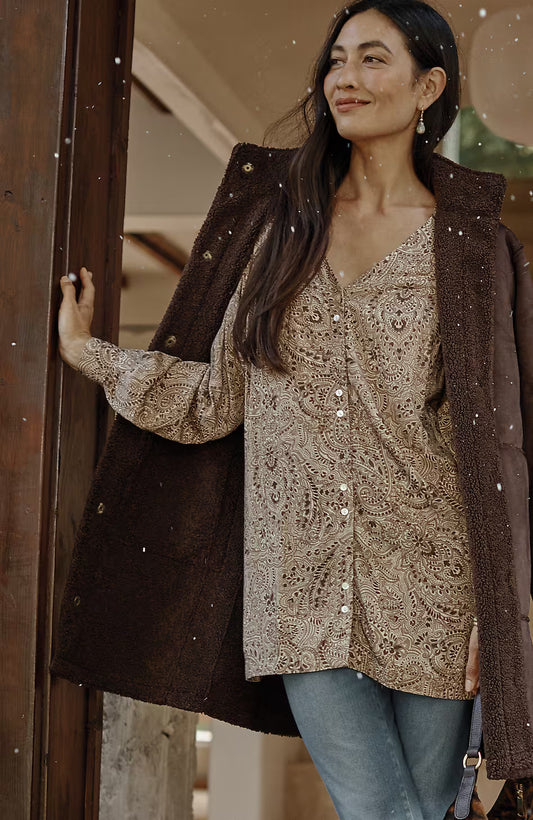 Pure Jill Double-Button Tunic
