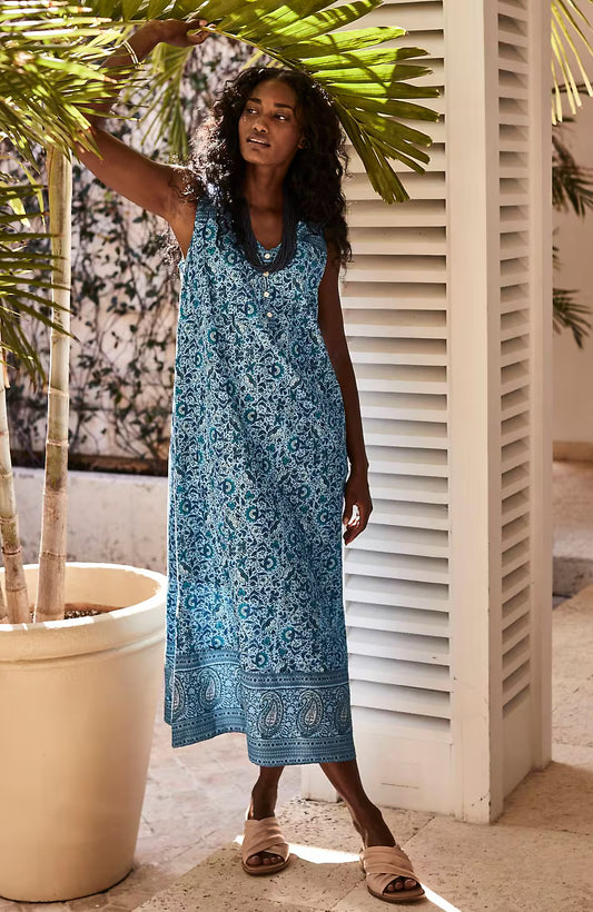 Pure Jill Waist-Seamed Maxi Dress