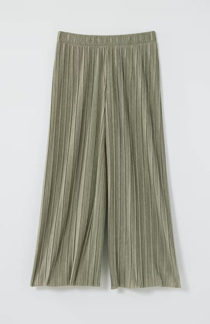 Pure Jill Pleated Jersey-Knit Crops