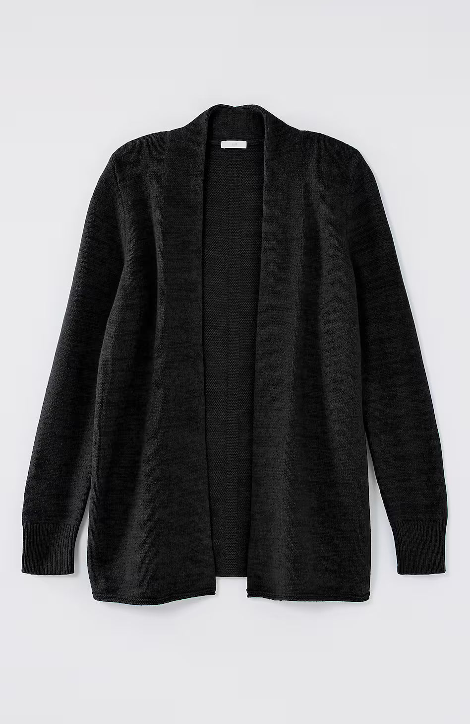 Open-Front Shawl-Collar Cardi