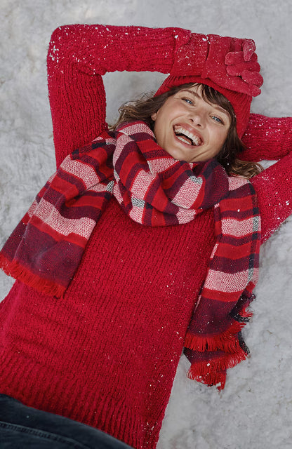 Exploded Plaid Scarf