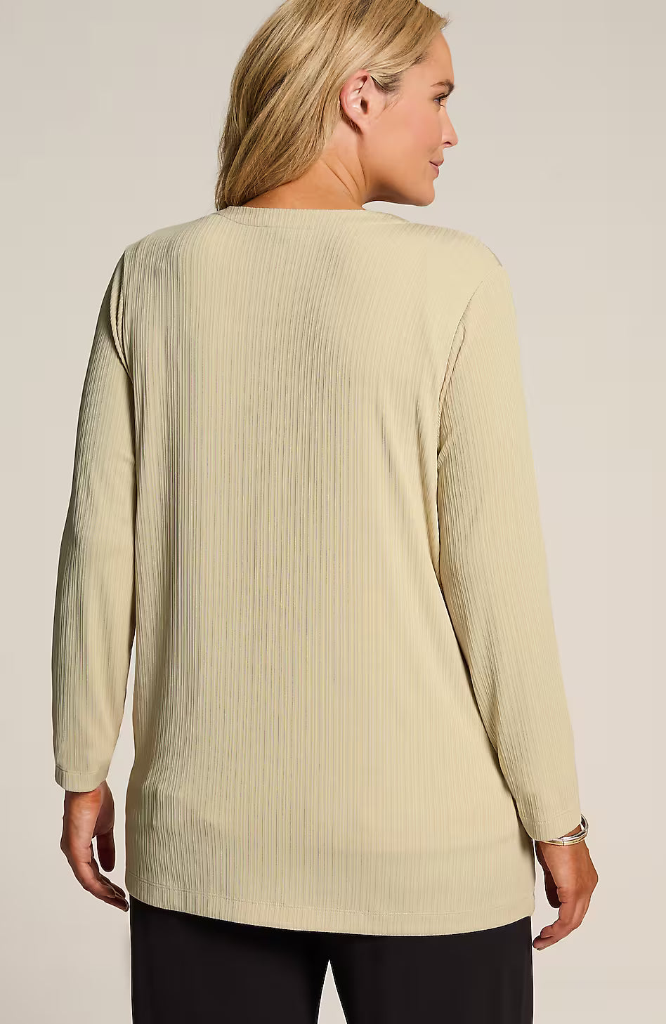 Wearever Textured-Knit Open-Front Jacket