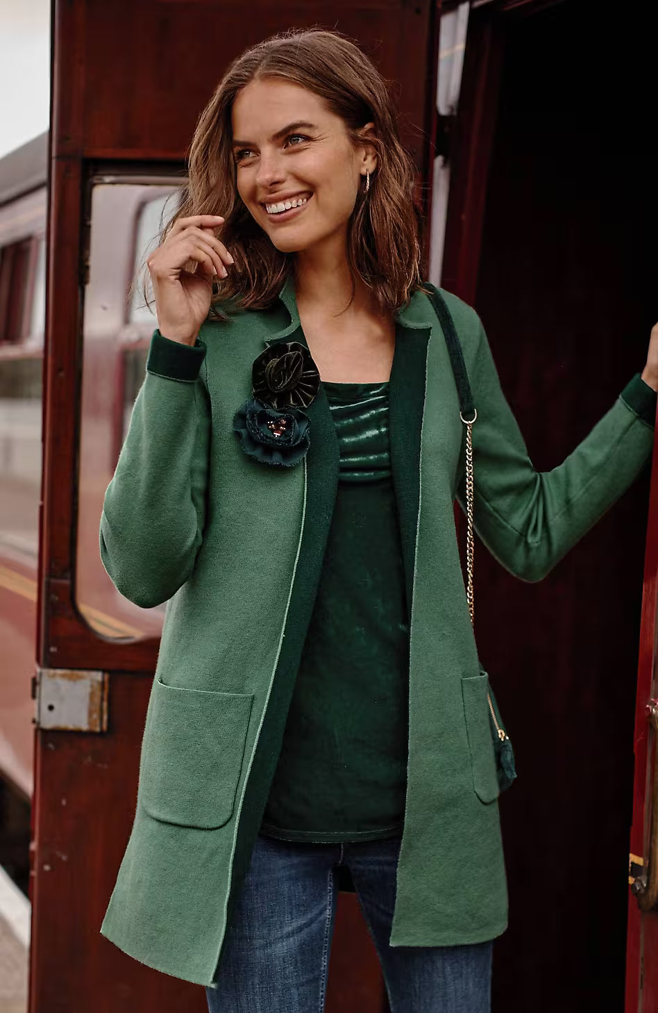 Majestic Open-Front Cardi