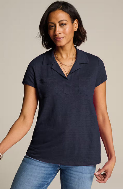 Linen Patch-Pocket Tee
