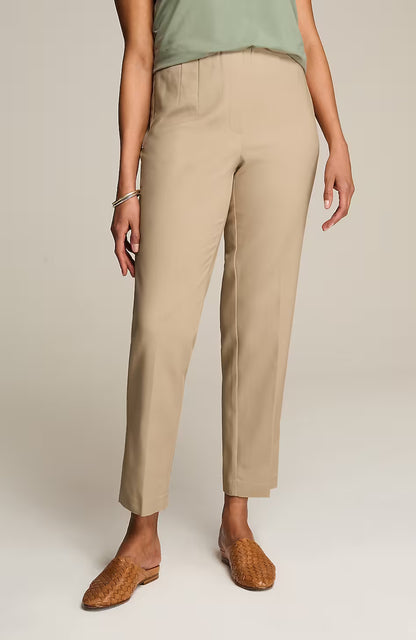 Curvy-Fit Versatile Cotton-Stretch Slim-Leg Pants