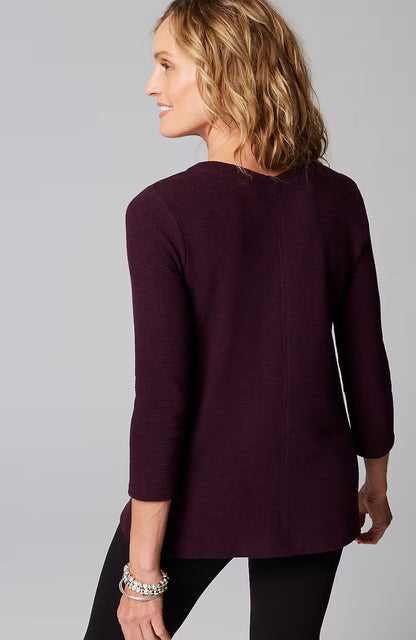 Wearever Double V-Neck Ottoman Top
