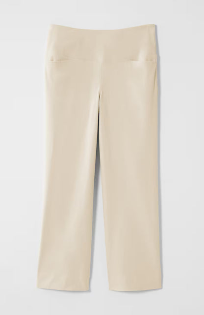 Wearever Smooth-Fit Cropped Wide-Leg Knit Jeans