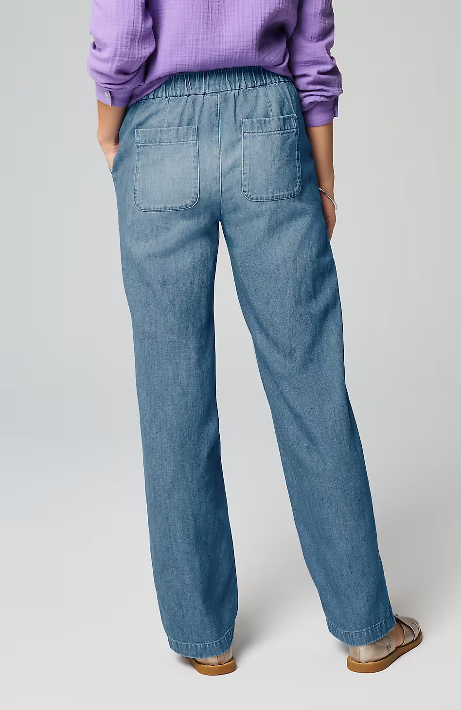 Indigo Wide-Leg Pants