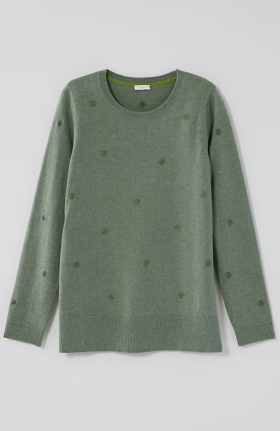 Dot-Embroidered Sweater