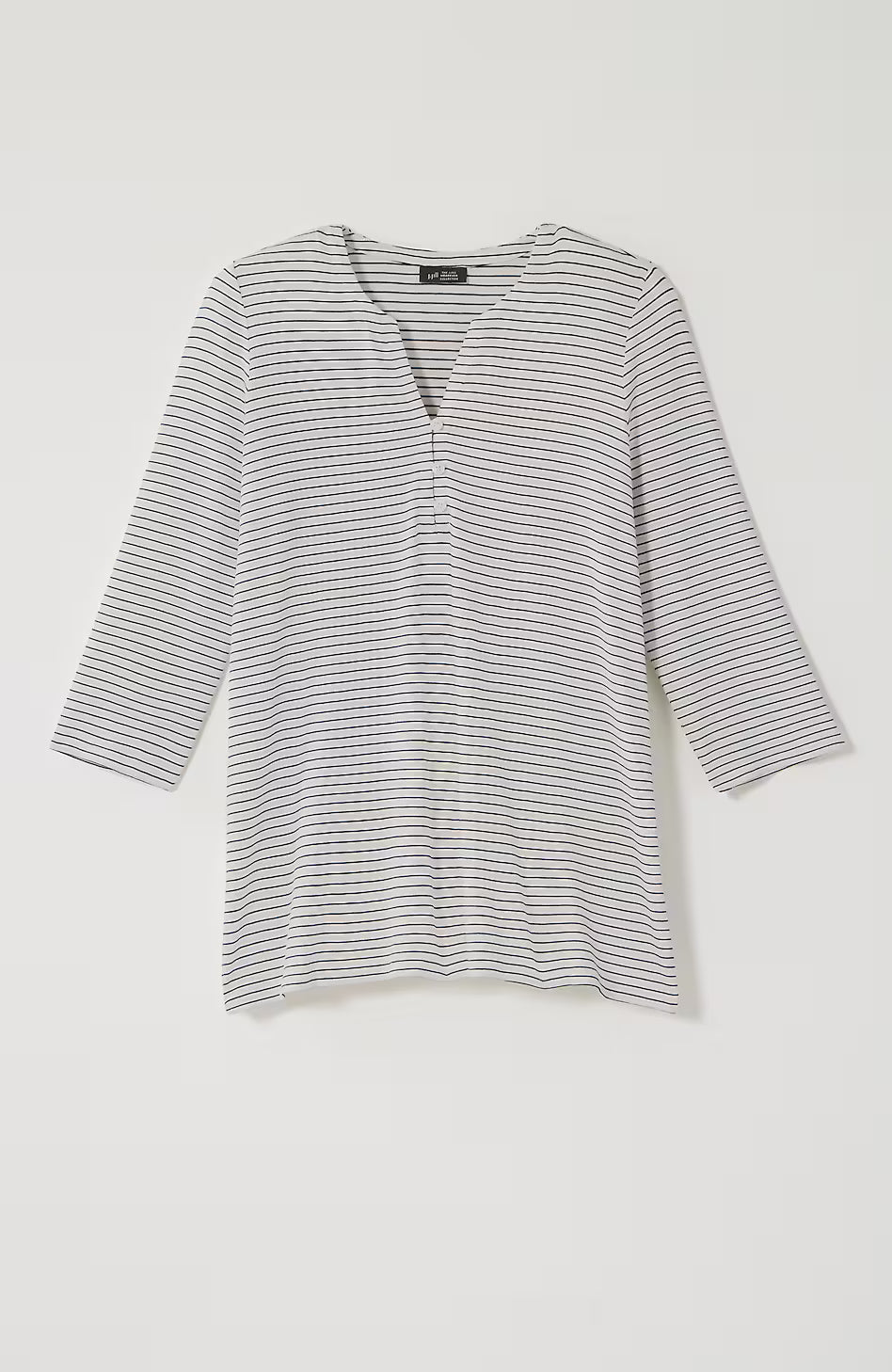 Wearever Buttoned Split-Neck Top