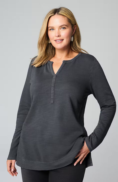 Pure Jill Tea-Dyed Seamed Tunic