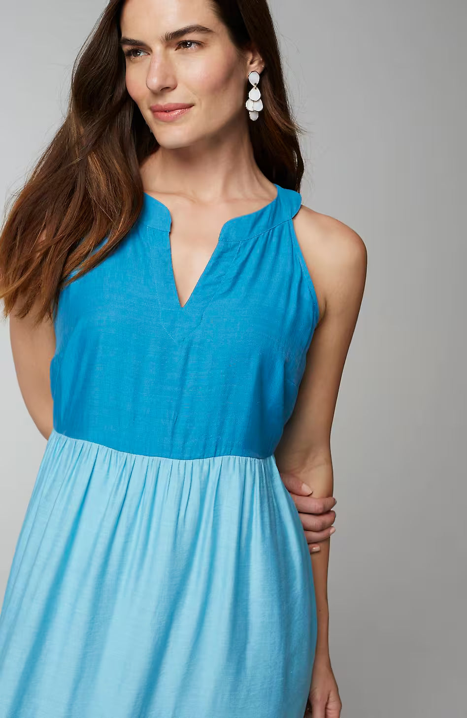 Color-Block Maxi Dress