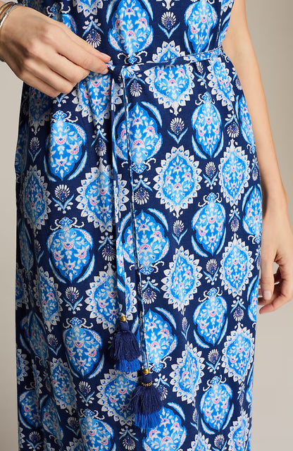 Cap-Sleeve Maxi Dress