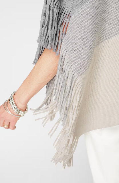 Knit-Fringe Poncho
