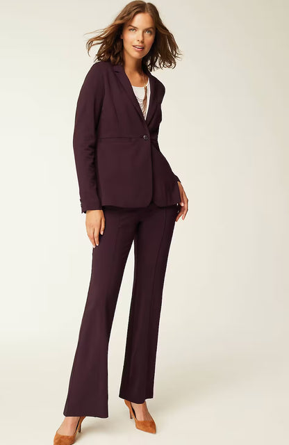 Wearever Double-Face Jersey Boot-Cut Trousers
