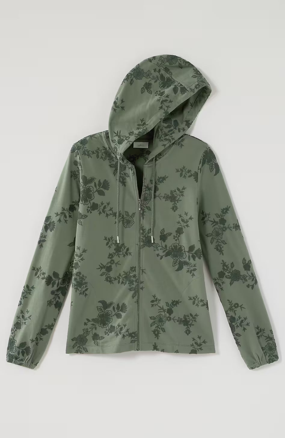 Fit Embroidered Zip-Up Jacket