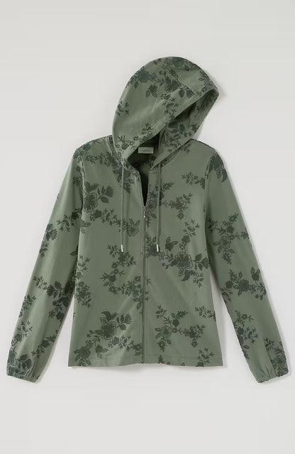 Fit Embroidered Zip-Up Jacket