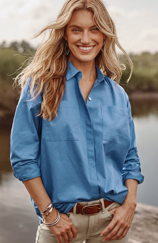 Oversized Poplin Tunic