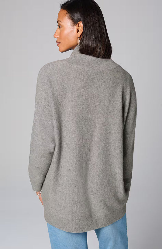 Pure Jill Scrunch-Neck Recycled-Cashmere Sweater