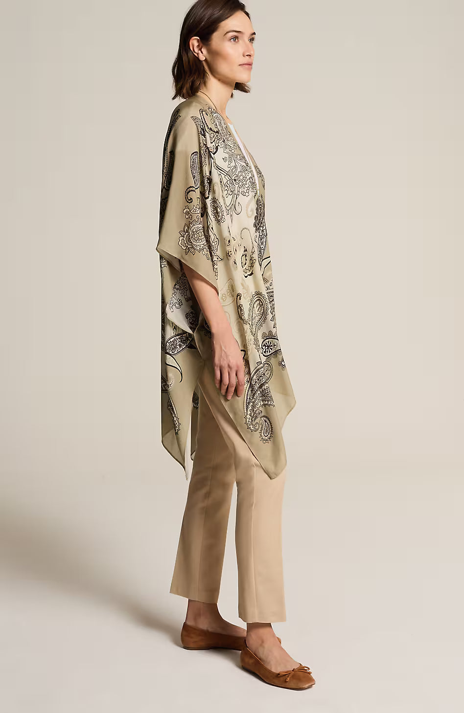 Lightweight Paisley Ruana