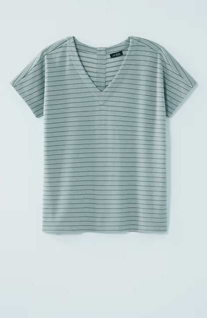 Wearever Textured Button-Back Top