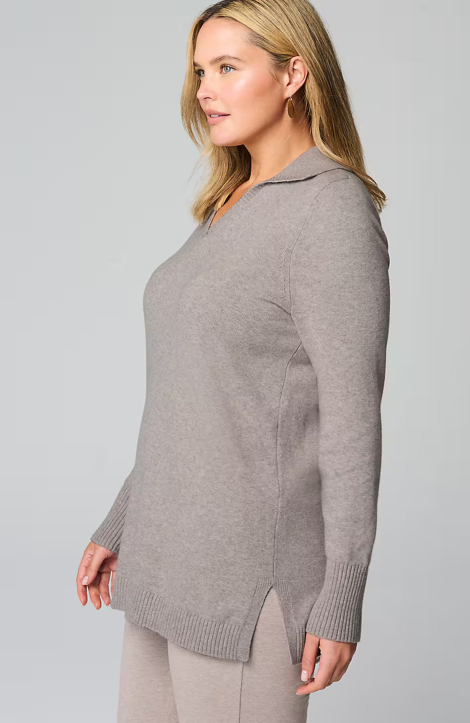 Pure Jill Collared Sweater Tunic