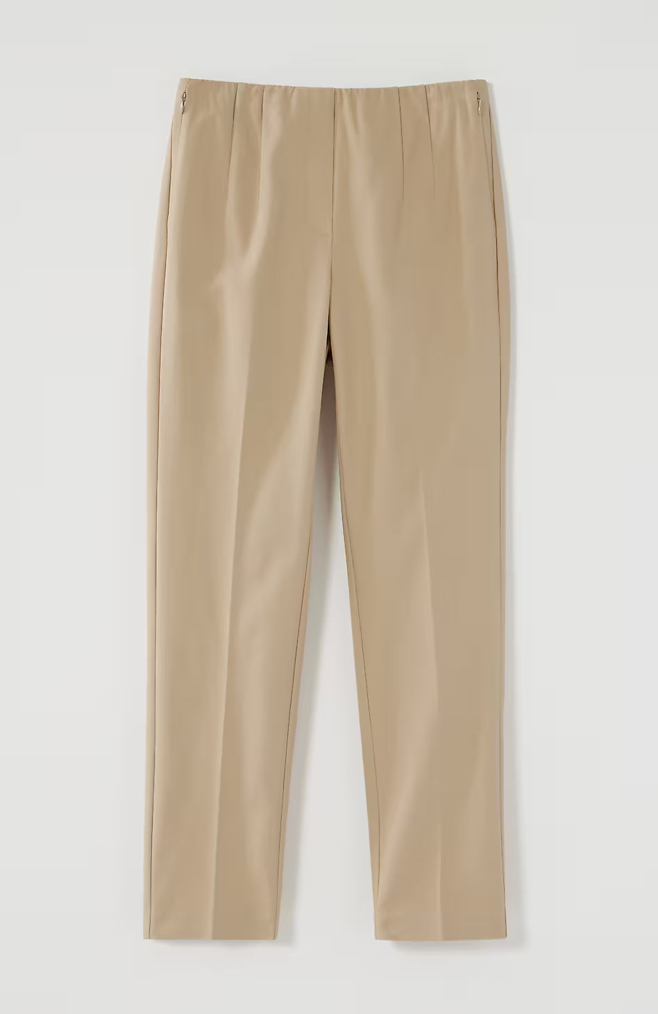 Curvy-Fit Versatile Cotton-Stretch Slim-Leg Pants