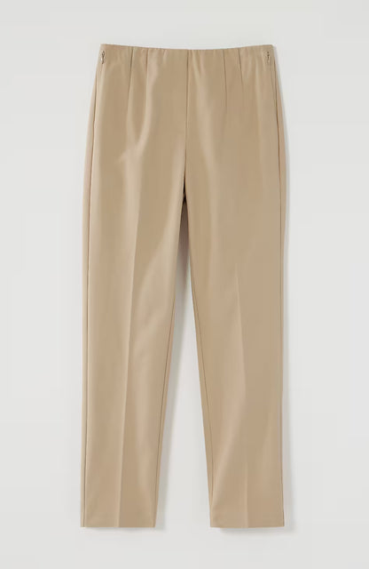 Curvy-Fit Versatile Cotton-Stretch Slim-Leg Pants