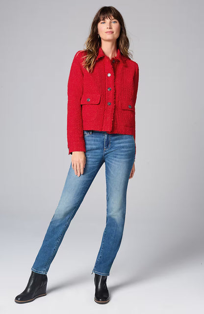 Textured-Tweed Jacket