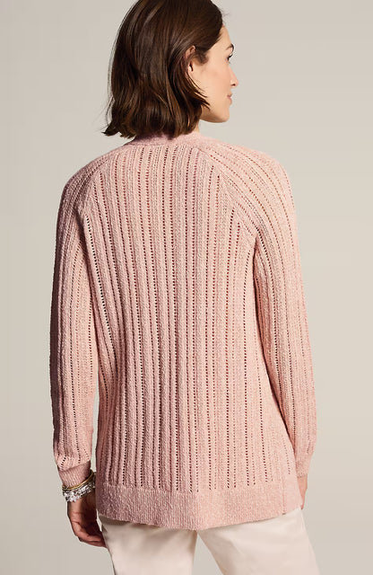Marled Single-Button Cardi