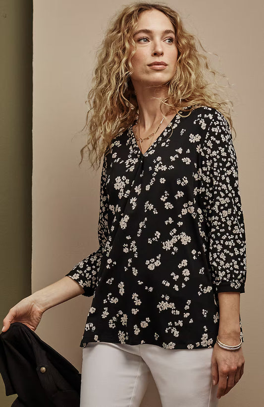 Mixed-Florals Top