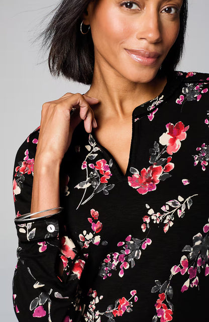 Velvet-Piped Top