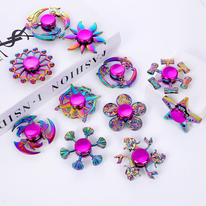 Spinner Anti-Stress Choix Populaire - Alliage Cool, Multicolore, Parfait pour Halloween, Noël, Saint-Valentin, Thanksgiving & Festival du Printemps, Artefact de Décompression