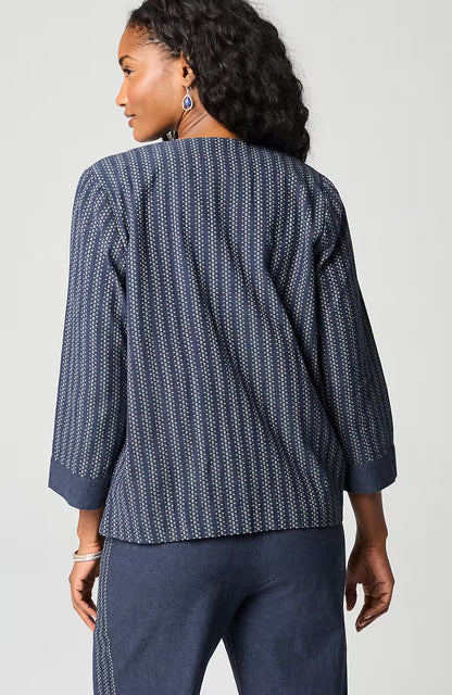Pure Jill Cotton Dobby Jacket