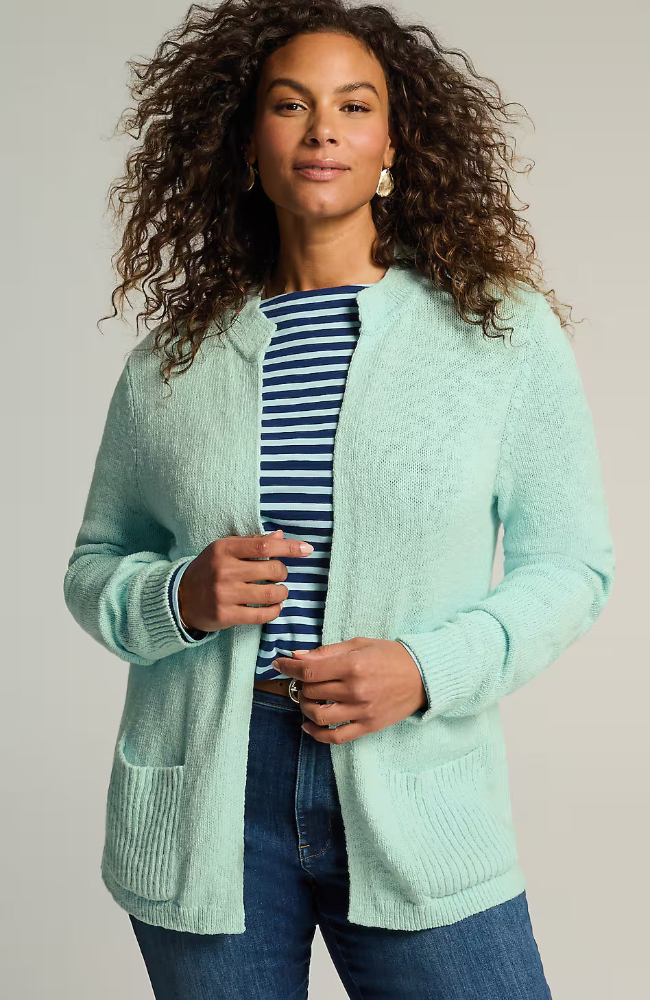 Short Patch-Pocket Cardi