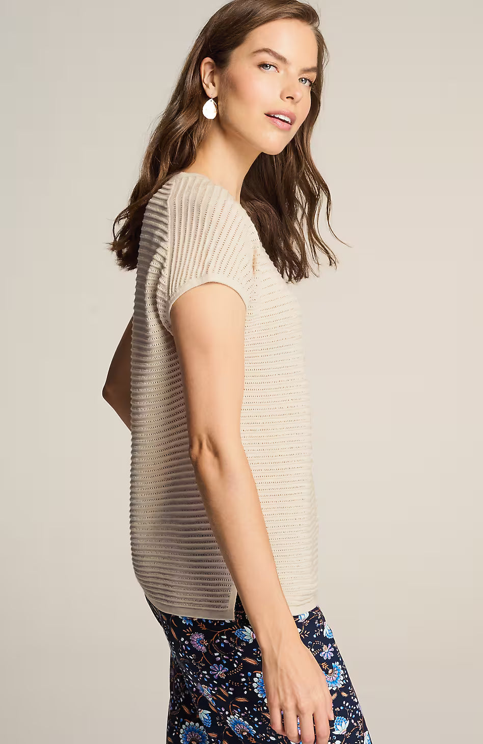 Wearever Textured Short-Sleeve Pullover