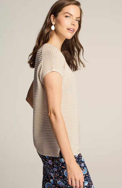 Wearever Textured Short-Sleeve Pullover