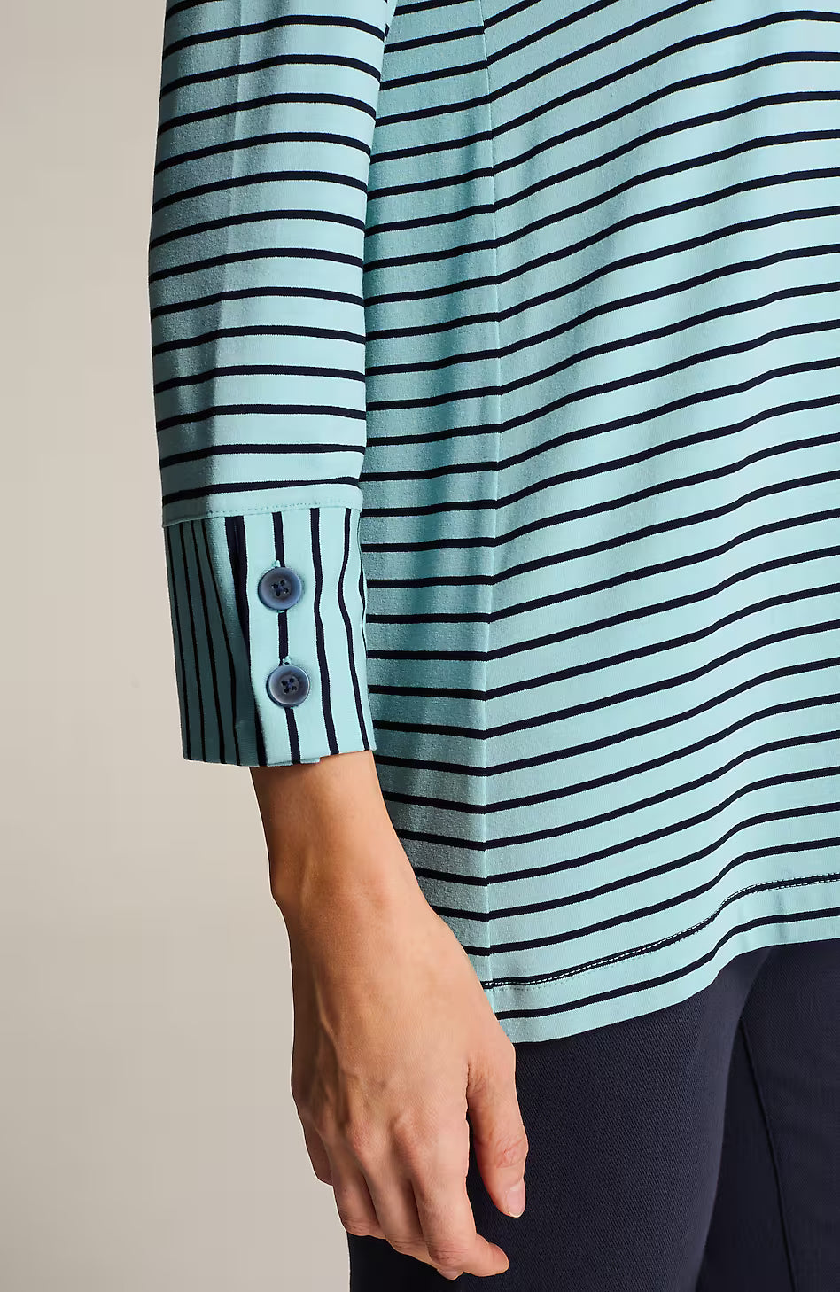 Wearever Buttoned-Cuff Top