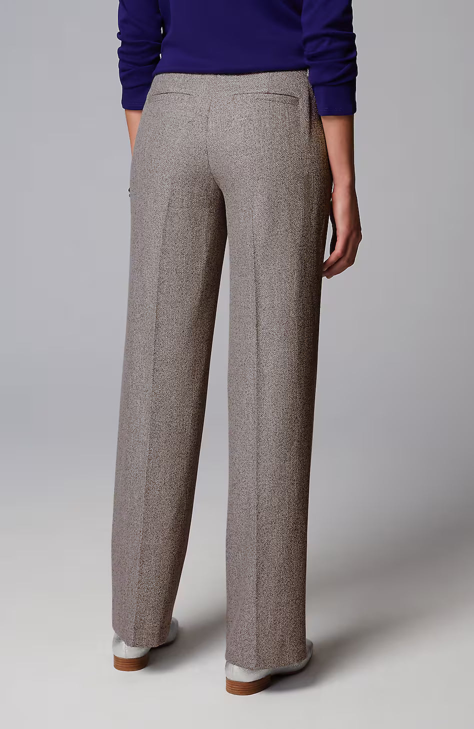 Tweed Wide-Leg Trousers