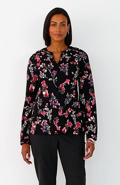 Velvet-Piped Top