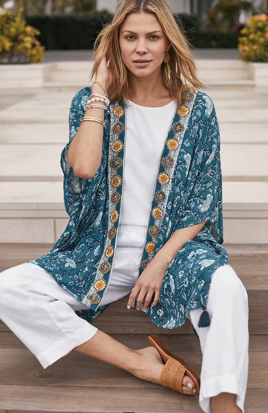 Artisanal Embroidered Ruana