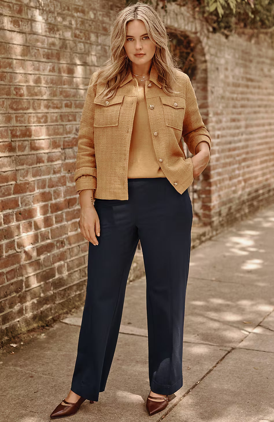 Ponte Wide-Leg Pants