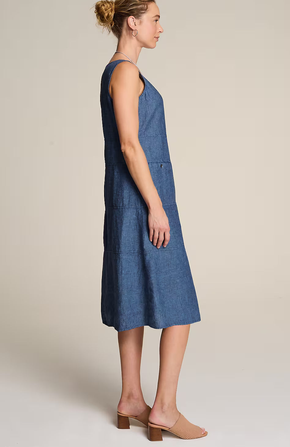 Pure Jill Seamed Linen Dress